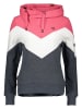 alife and kickin Hoodie in Pink/ Weiß/ Anthrazit