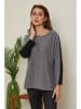 Joséfine Pullover "Dorog" in Grau/ Schwarz