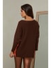 Joséfine Pullover "Dorog" in Orange/ Dunkelbraun