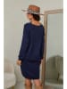 So Cachemire Gebreide jurk "Ibrany" donkerblauw