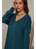 Joséfine Sukienka dzianinowa "Ibrany" w kolorze morskim