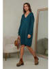 So Cachemire Strickkleid "Ibrany" in Petrol