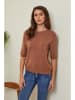 Joséfine Pullover "Kalocsa" in Hellbraun