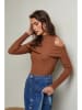 Joséfine Pullover "Lorinci" in Hellbraun