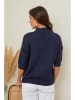 So Cachemire Trui "Mahouca" donkerblauw