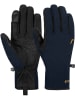 Reusch Functionele handschoenen "Trooper" zwart/donkerblauw/goudkleurig