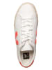 Veja Leder-Sneakers "Campo" in Weiß/ Orange
