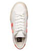 Veja Leder-Sneakers "Campo" in Weiß/ Orange