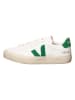 Veja Skórzane sneakersy "Campo" w kolorze biało-zielonym