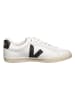 Veja Leder-Sneakers "Esplar" in Weiß/ Schwarz