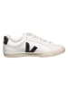 Veja Leder-Sneakers "Esplar" in Weiß/ Schwarz