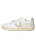 Veja Leder-Sneakers "V 90" in Weiß/ Beige