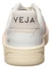 Veja Leder-Sneakers "V 90" in Weiß/ Beige