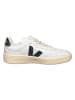 Veja Skórzane sneakersy "V 90" w kolorze biało-czarnym