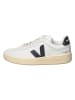 Veja Skórzane sneakersy "V 90" w kolorze biało-czarnym