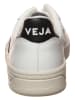 Veja Skórzane sneakersy "V 10" w kolorze biało-czarnym