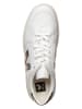 Veja Leder-Sneakers "V 10" in Weiß/ Schwarz