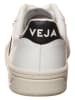 Veja Leder-Sneakers "V 10" in Weiß/ Schwarz