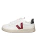 Veja Skórzane sneakersy "V 12" w kolorze biało-czerwono-granatowym