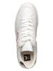 Veja Skórzane sneakersy "V 12" w kolorze biało-czerwono-granatowym