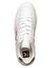 Veja Leren sneakers "V 12" wit/donkerblauw/rood