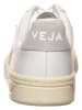Veja Leder-Sneakers "V 12" in Weiß/ Grau