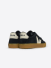 Veja Leder-Sneakers "Campo Bold" in Schwarz/ Creme