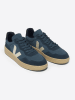 Veja Leder-Sneakes "V 90" in Dunkelblau/ Blau