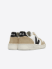 Veja Skórzane sneakersy "V 10" w kolorze biało-beżowo-czarnym