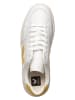 Veja Leder-Sneakers "V 12" in Weiß/ Gelb