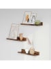 Songmics 3er-Set: Wandregale in Braun - (L)38 cm