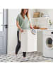 Songmics Wasmand wit/lichtbruin - (B)40 x (H)60 x (D)30 cm