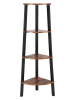Songmics Regał narożny w kolorze czarno-brązowym - 34 x 125 x 34 cm