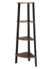 Songmics Hoekwandmeubel bruin/zwart - (B)34 x (H)125 x (D)34 cm