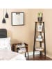 Songmics Hoekwandmeubel bruin/zwart - (B)34 x (H)125 x (D)34 cm