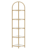 SONGMICS Regał narożny w kolorze złotym - 28 x 158 x 28 cm