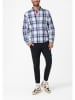 Timezone Hemd - Regular fit -  in Weiß/ Dunkelblau