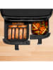 Tefal Doppelkammer-Heißluftfritteuse "Dual Easy Fry" in Schwarz - 11 l