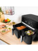 Tefal Doppelkammer-Heißluftfritteuse "Dual Easy Fry" in Schwarz - 11 l