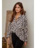 Joséfine Blouse "Samuelle" wit/lichtbruin
