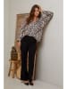 Joséfine Blouse "Samuelle" wit/lichtbruin