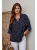 Joséfine Blouse "Samuelle" donkerblauw/zwart