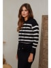 Joséfine Pullover "Xenia" in Schwarz/ Weiß