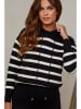Joséfine Pullover "Xenia" in Schwarz/ Weiß