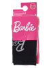 Barbie 3-delige set: sokken "Barbie" zwart/roze