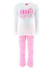 Barbie Pyjama "Barbie" wit/lichtroze