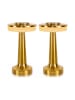 lumisky 2er-Set: Tischleuchten in Gold - (H)20,5 x Ø 12,3 cm