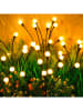 lumisky 4er-Set: LED-Solarleuchten in Schwarz - (H)73 cm