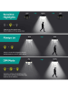 lumisky 2-delige set: ledsolarlampen zwart - (B)26,7 x (H)15,3 cm