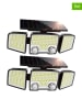 lumisky 2er-Set: LED-Solarleuchten in Schwarz - (B)28 x (H)13,5 cm